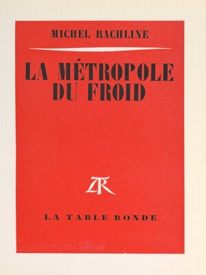 cover image of La métropole du froid